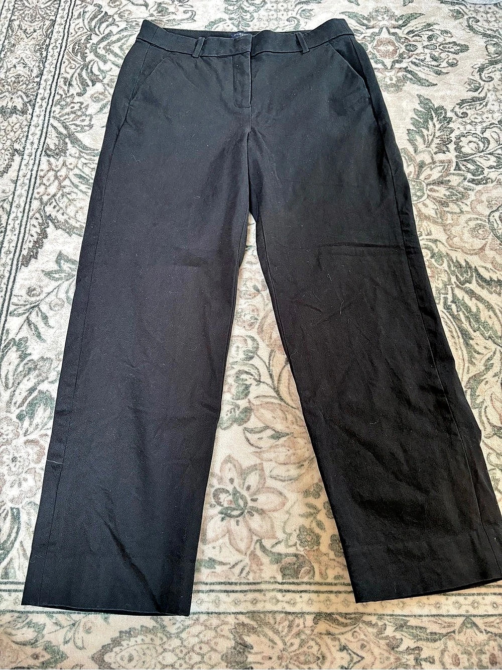J.Crew Kallie Pant Straight Leg Black Pants Size 8